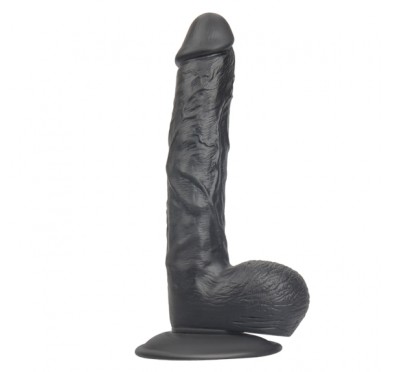 Dildo jak penis duże jądra mocna przyssawka 23cm